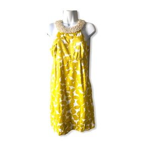 International Concepts Floral Dress w Pearl Neck